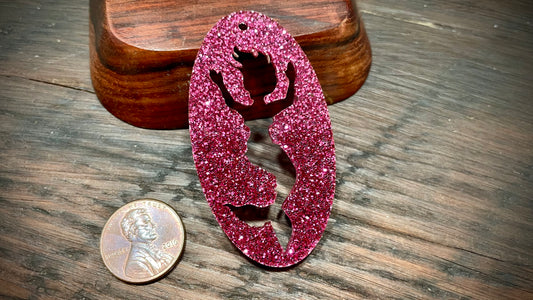 Acrylic Cutout Pendant—Mermaid