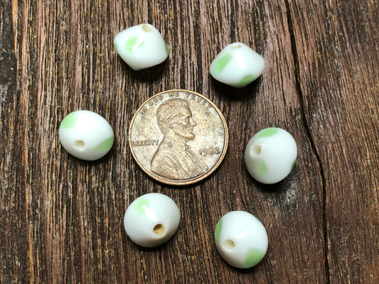 Vintage Japanese Glass 10mm Bicone Beads