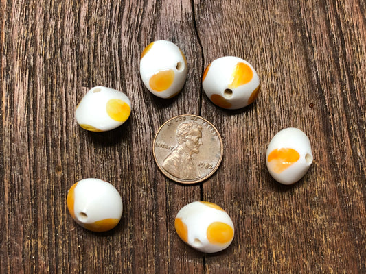 Vintage Japanese Glass 16mm Bicone Beads