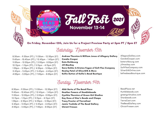 The Great Bead Extravaganza—Fall Fest 2021 Begins Soon!