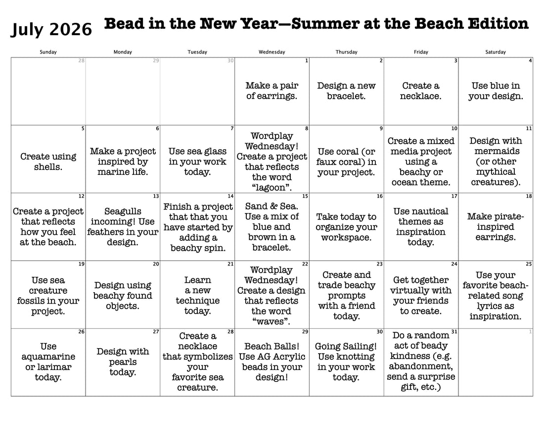 Bead in the New Year — Summer at the Beach Edition!