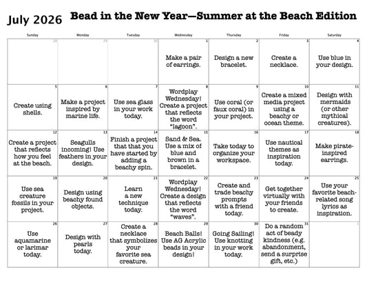 Bead in the New Year — Summer at the Beach Edition!