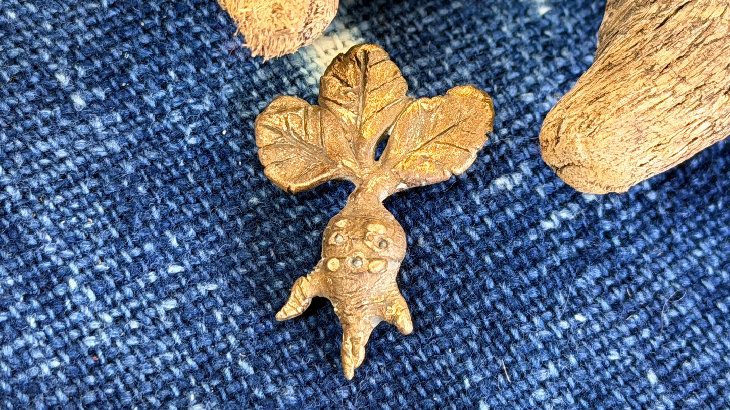 Cast Bronze Mandrake / Root Baby by Andrew Thornton