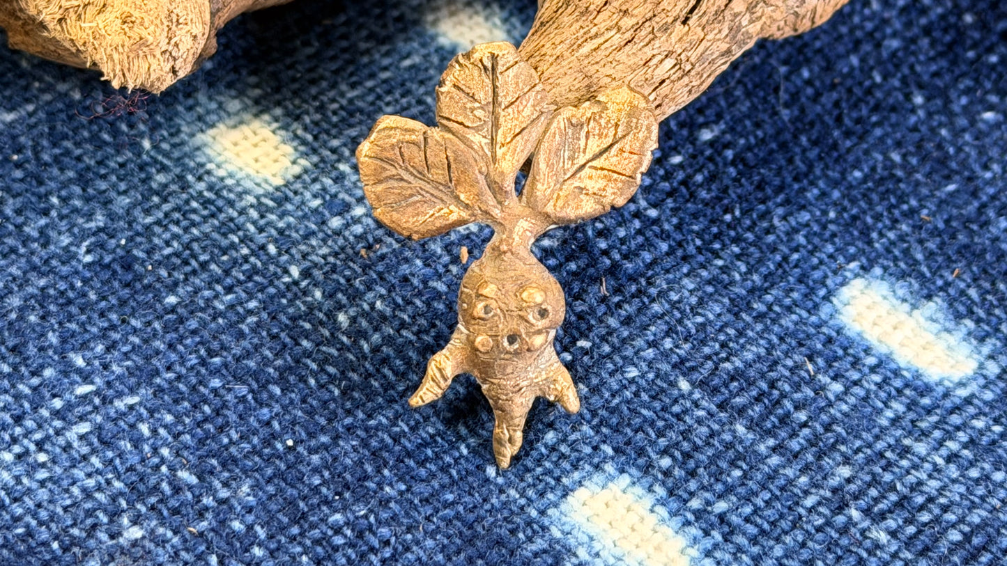 Cast Bronze Mandrake / Root Baby by Andrew Thornton