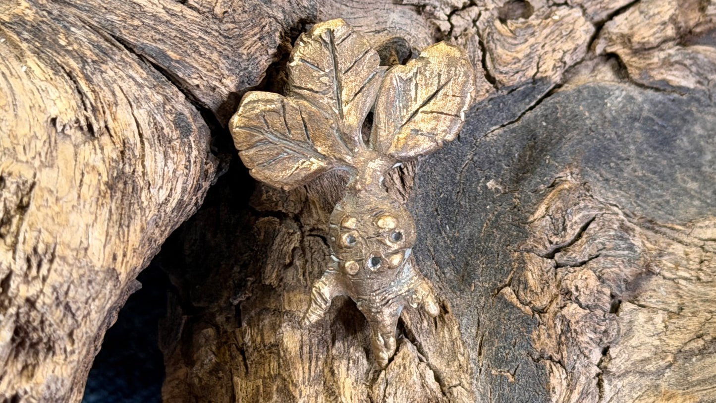 Cast Bronze Mandrake / Root Baby by Andrew Thornton