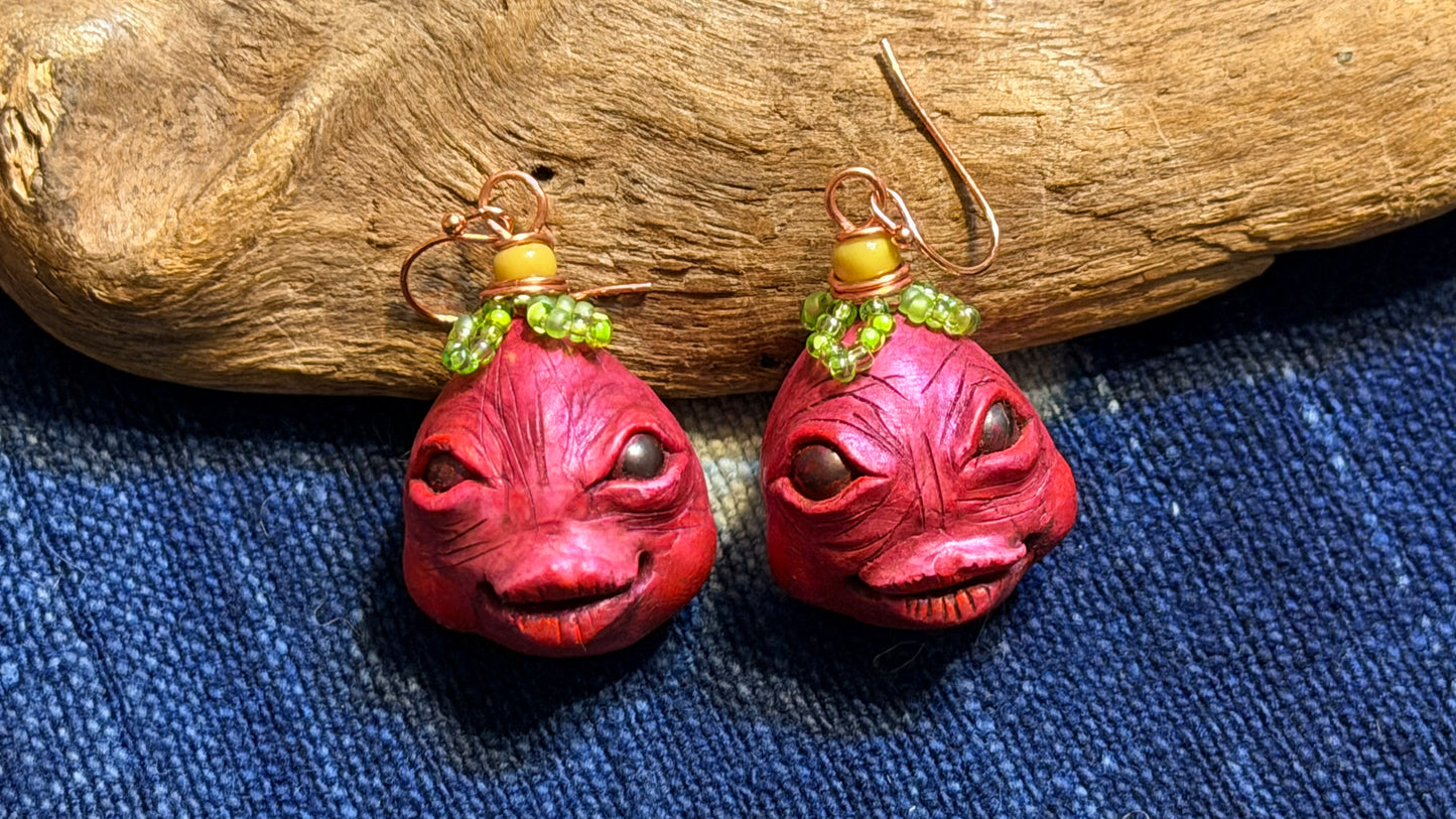 Radish Earrings by Andrew Thornton