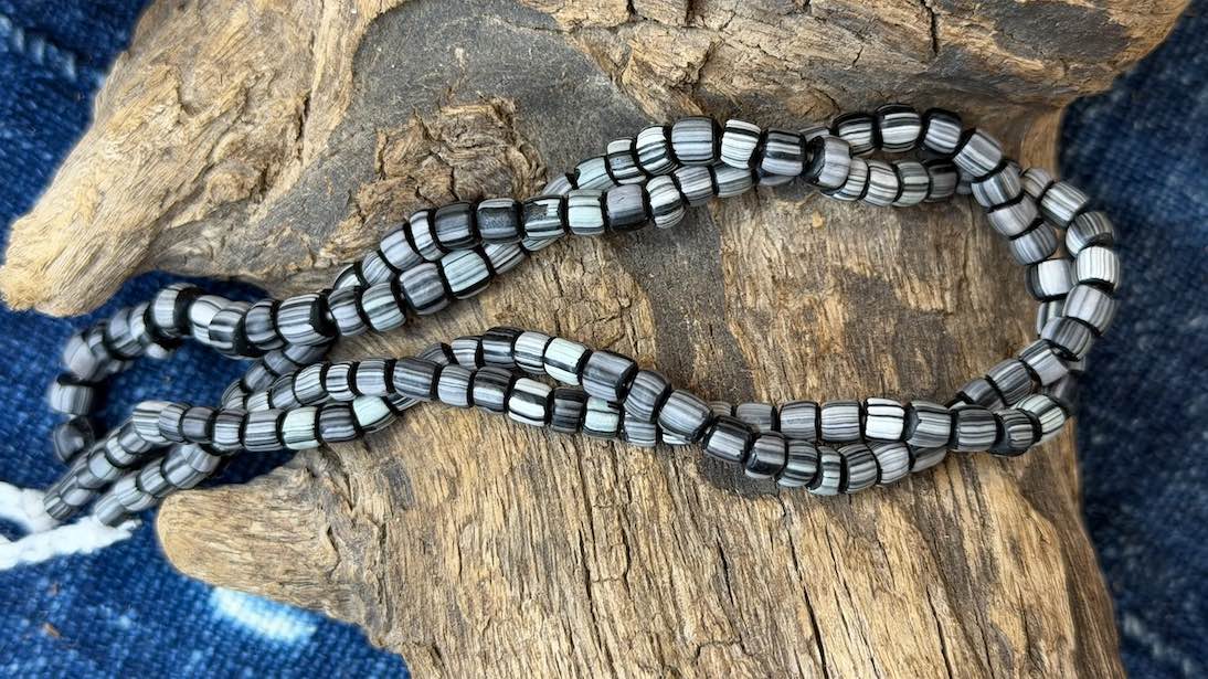 Indonesian Glass Bead Strand - 5mm - 7mm - 24"