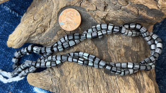 Indonesian Glass Bead Strand - 5mm - 7mm - 24"