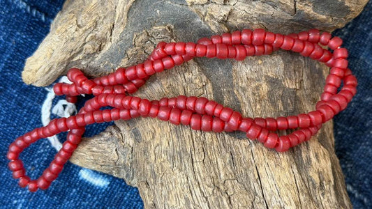 Indonesian Glass Bead Strand - 5mm - 7mm - 24"
