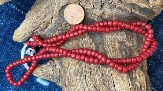 Indonesian Glass Bead Strand - 5mm - 7mm - 24"