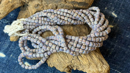 Indonesian Glass Bead Strand - 5mm - 7mm - 24"