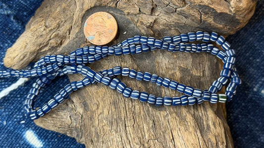 Indonesian Glass Bead Strand - 5mm - 7mm - 24"