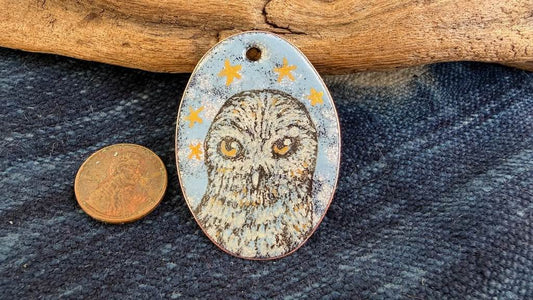 Laser-Etched Enamel Pendant by Andrew Thornton