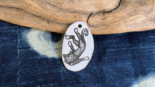 Laser-Etched Enamel Pendant by Andrew Thornton