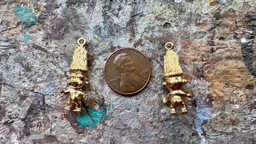 Gold-Plated Troll Charm / Pendant