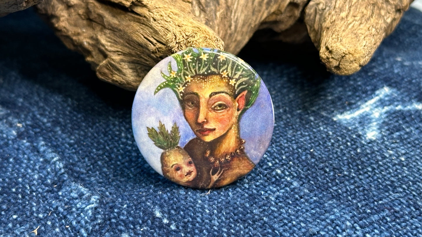 Original Art Button Pin