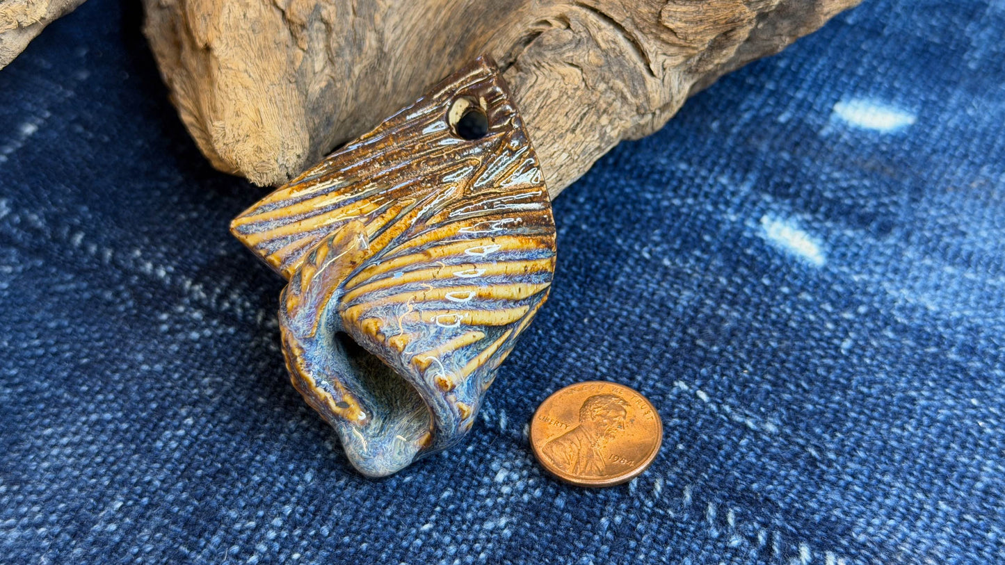 Artisan Ceramic Pendant by Harry Wood