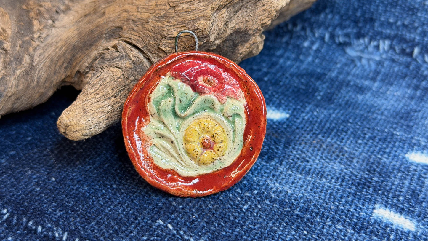 Artisan Ceramic Pendant by Harry Wood
