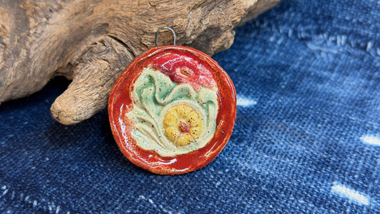 Artisan Ceramic Pendant by Harry Wood