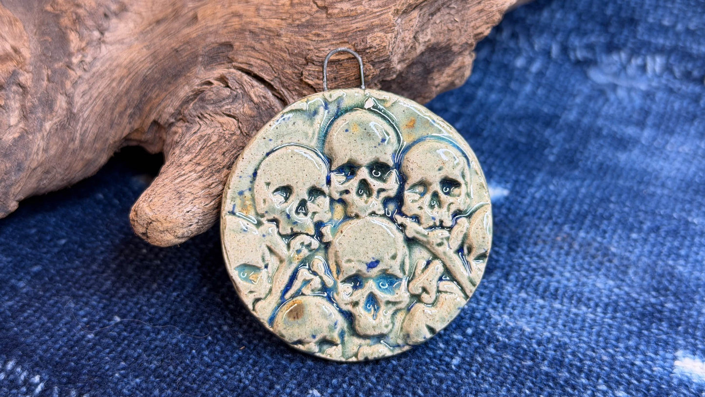 Artisan Ceramic Pendant by Harry Wood