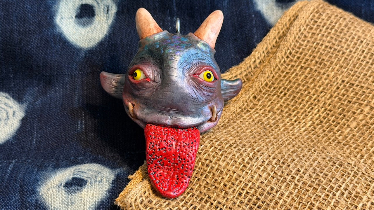 Krampus Sculpture/Ornament by Andrew Thornton