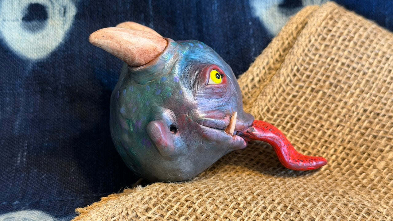 Krampus Sculpture/Ornament by Andrew Thornton