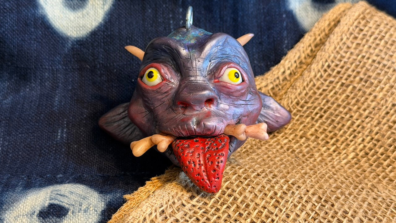 Krampus Sculpture/Ornament by Andrew Thornton