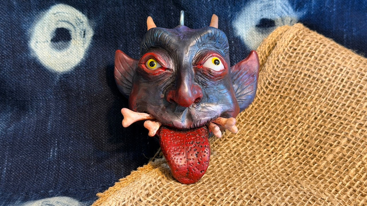 Krampus Sculpture/Ornament by Andrew Thornton