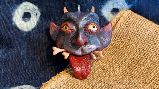 Krampus Sculpture/Ornament by Andrew Thornton