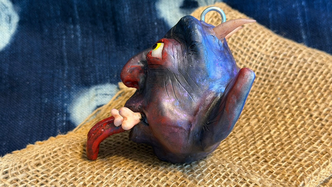 Krampus Sculpture/Ornament by Andrew Thornton