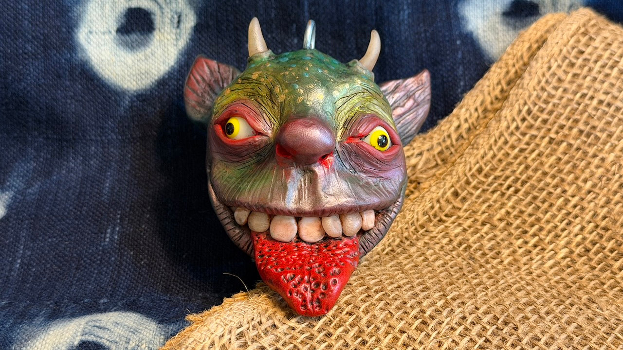 Krampus Sculpture/Ornament by Andrew Thornton