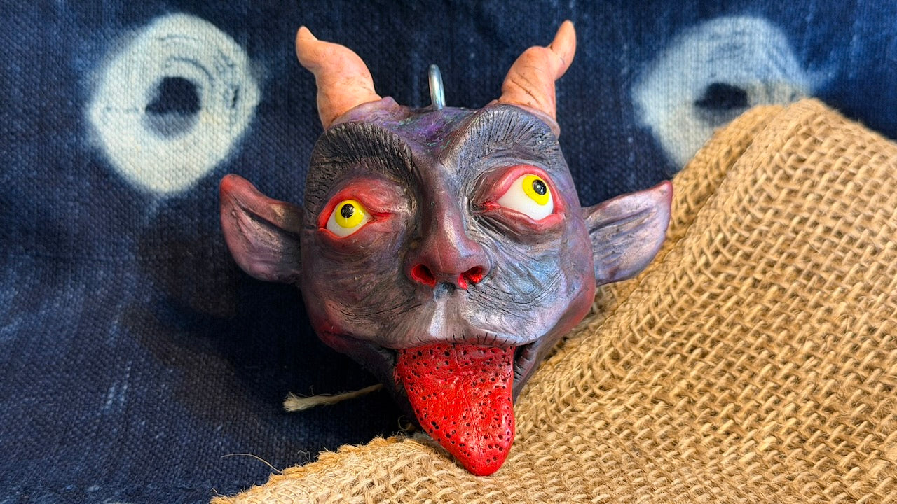 Krampus Sculpture/Ornament by Andrew Thornton