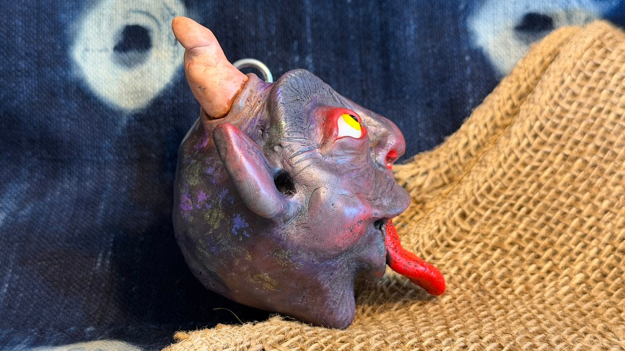 Krampus Sculpture/Ornament by Andrew Thornton