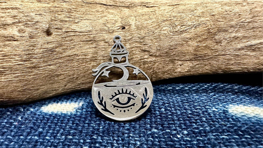 Stainless Steel Charm/Pendant - 32mm x 20mm - Magic Potion