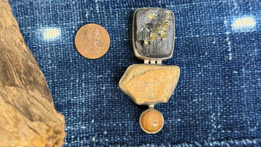 Vintage Sterling Silver Pendant / Pin