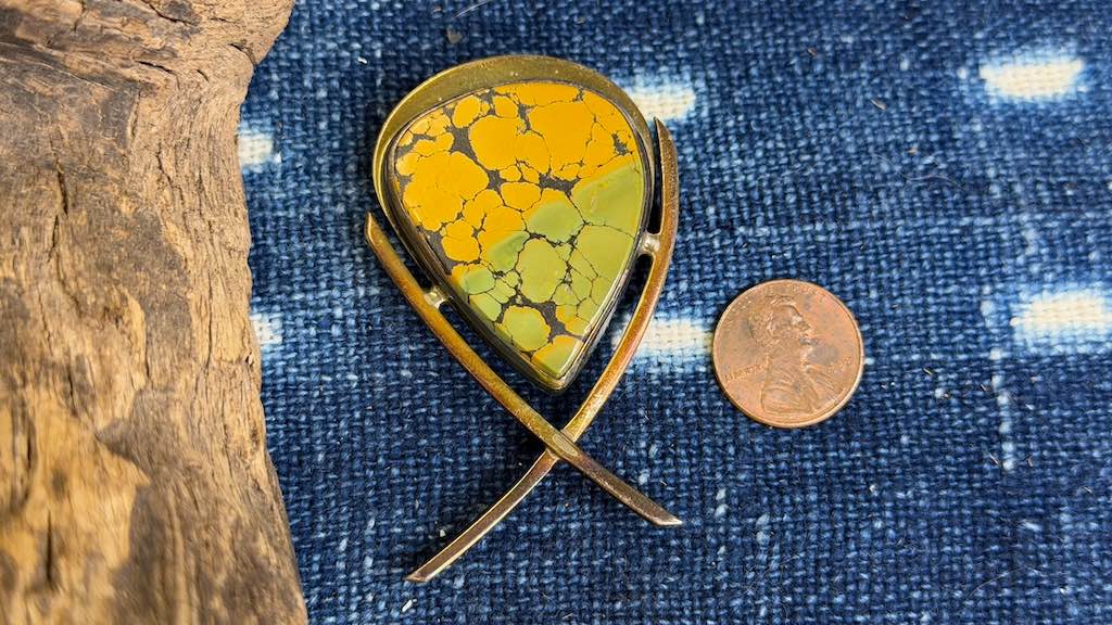 Vintage Sterling Silver Pendant / Pin
