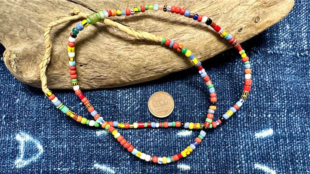 African Christmas Bead Strand - 3mm - 6mm - 20”