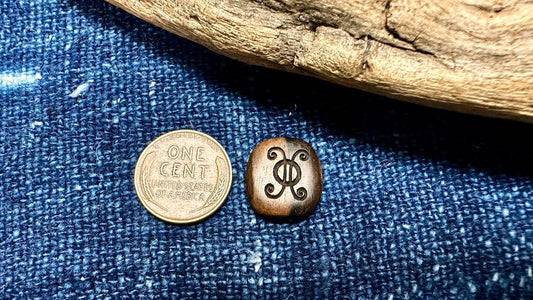 Lillypilly Wooden Square Bead - Tiger Ebony - 15mm