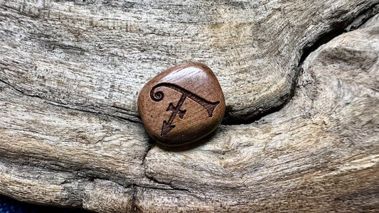 Lillypilly Wooden Square Bead - Tiger Ebony - 15mm