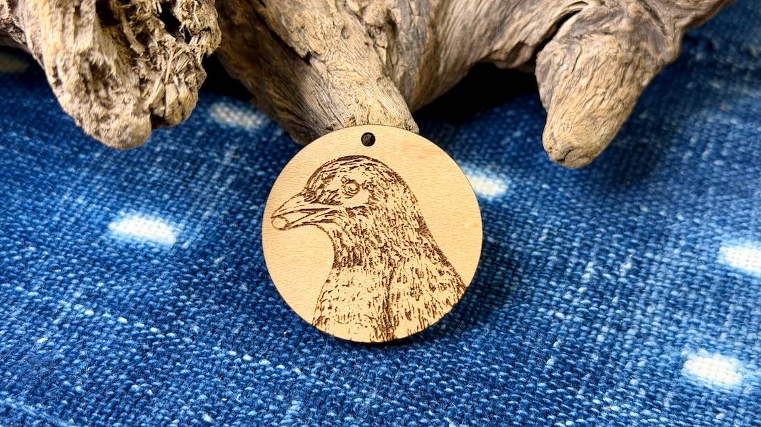 Limited Edition Wooden Pendant by Andrew Thornton