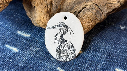 Laser-Etched Enamel Pendant by Andrew Thornton