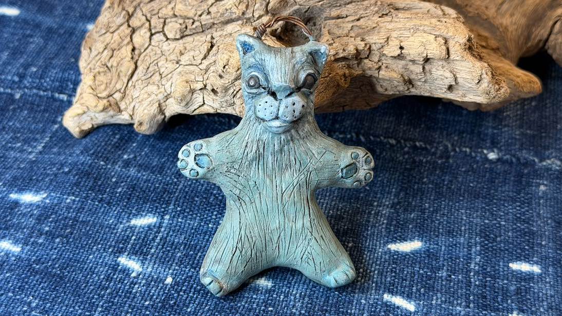 Cat Friend Ornament by Andrew Thornton
