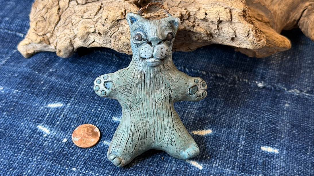 Cat Friend Ornament by Andrew Thornton
