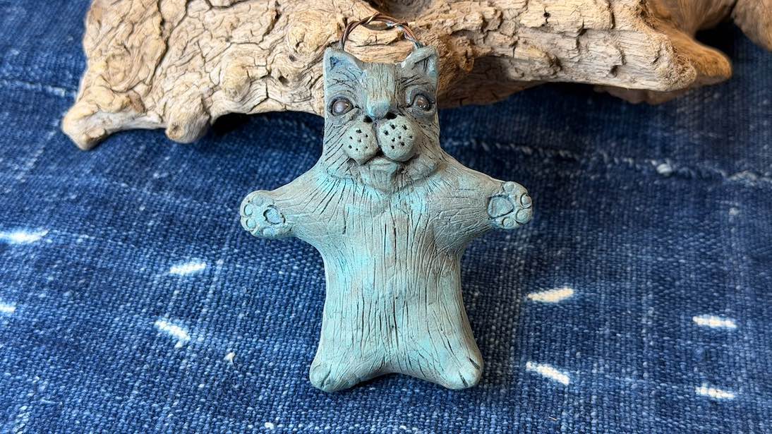 Cat Friend Ornament by Andrew Thornton