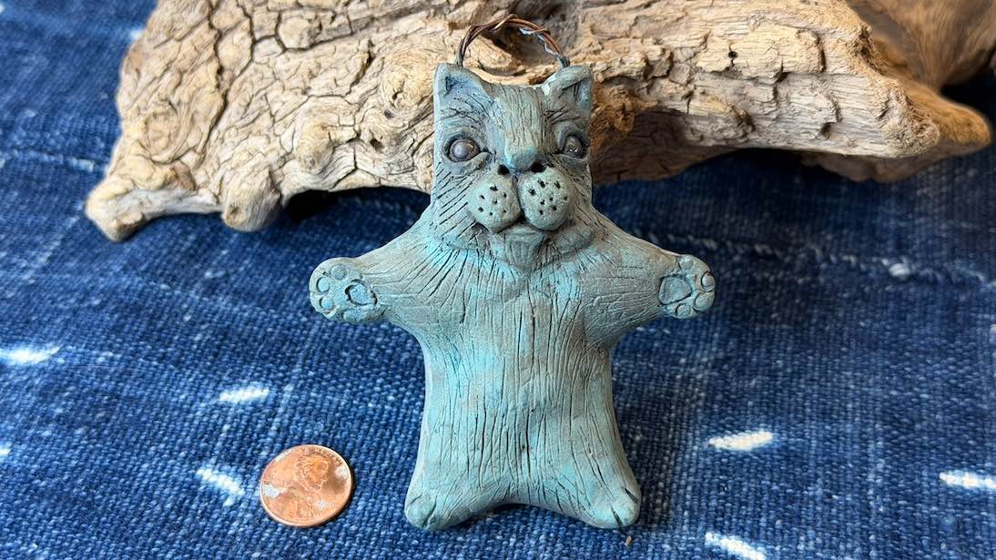 Cat Friend Ornament by Andrew Thornton