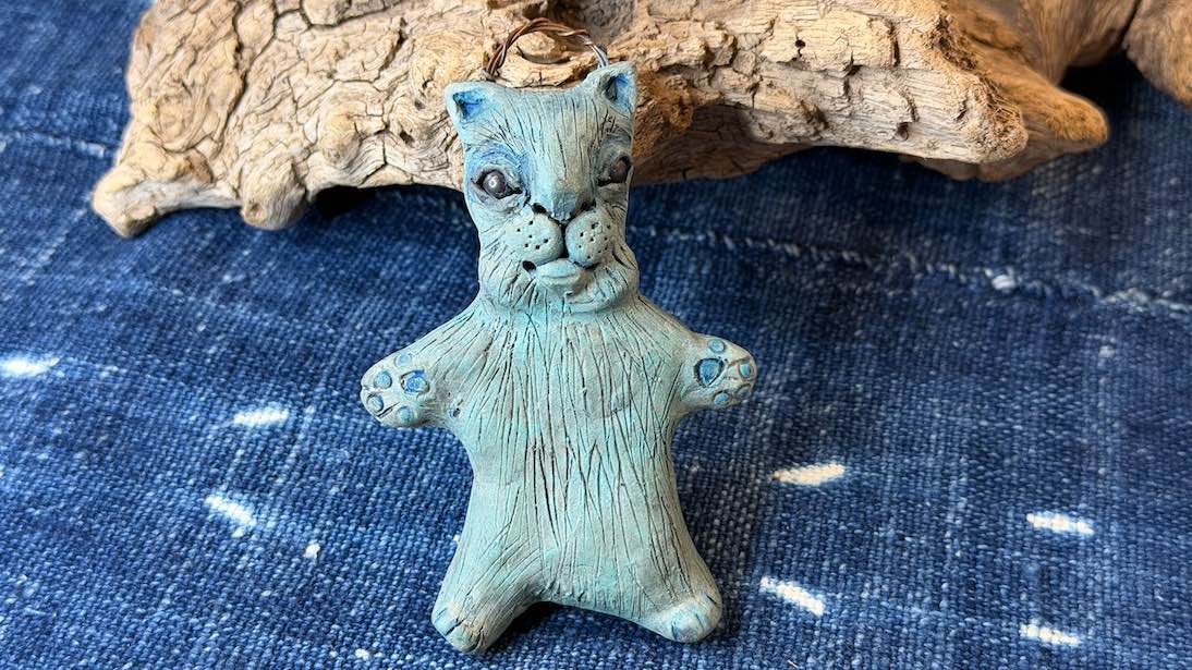 Cat Friend Ornament by Andrew Thornton