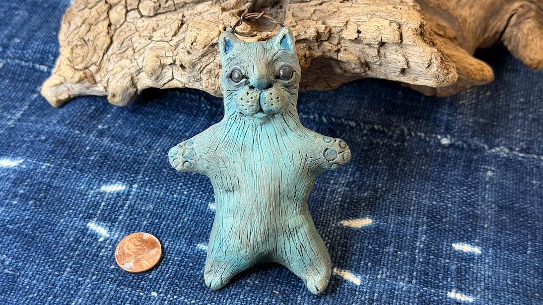 Cat Friend Ornament by Andrew Thornton