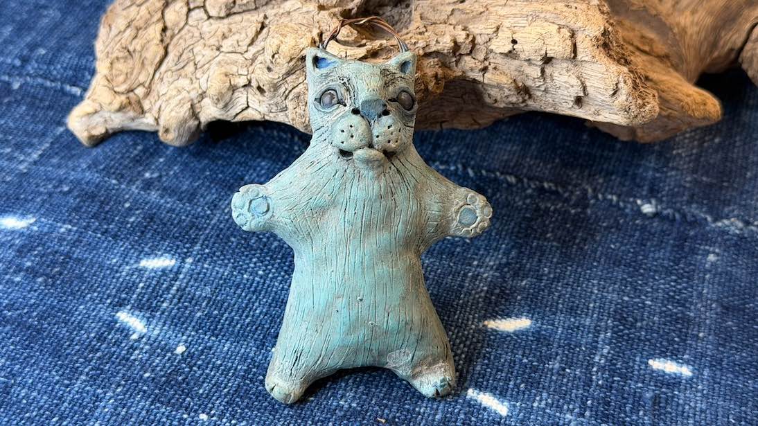Cat Friend Ornament by Andrew Thornton