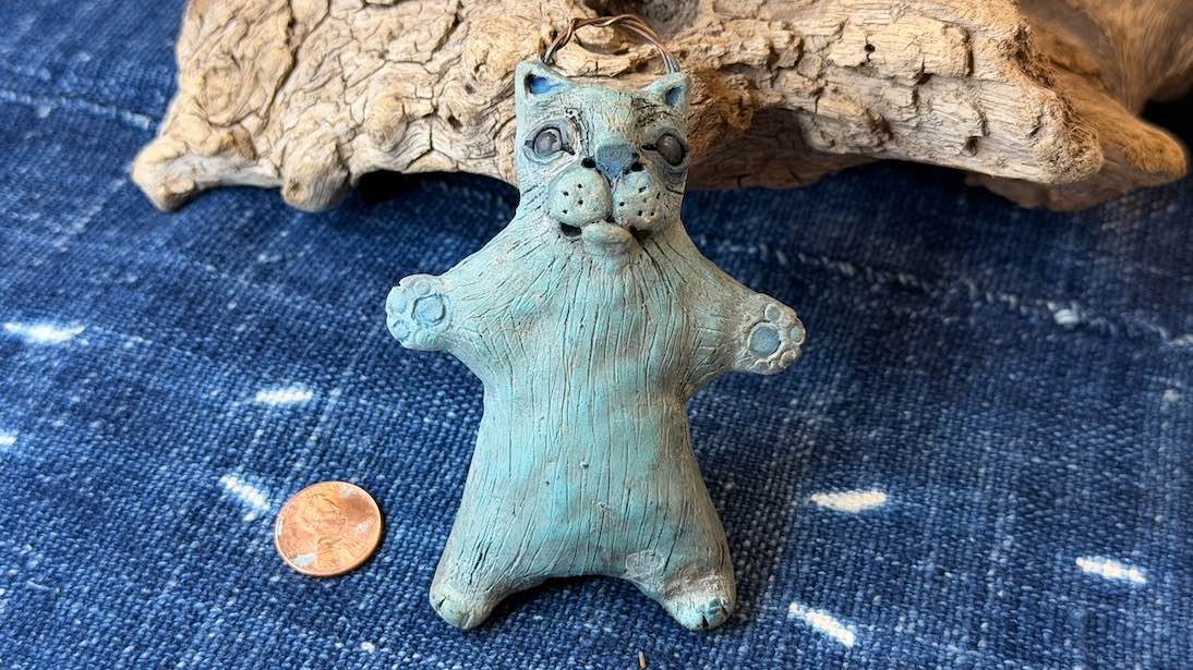 Cat Friend Ornament by Andrew Thornton