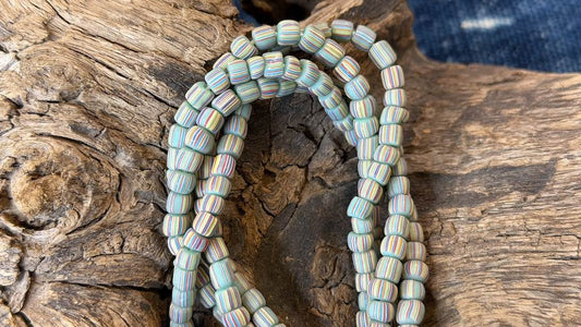 Indonesian Glass Bead Strand - 5mm - 7mm - 24"